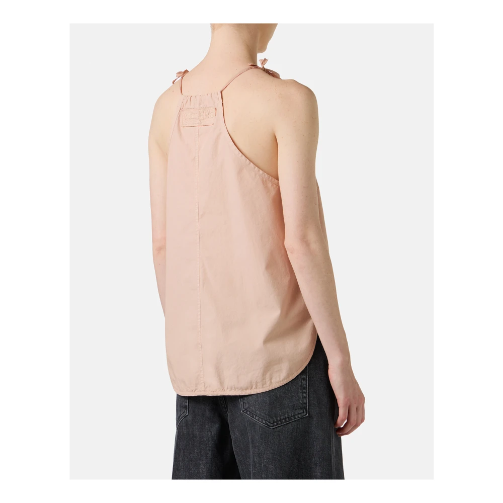 Iceberg Regular fit top in katoenen parachute canvas in blush Pink Dames