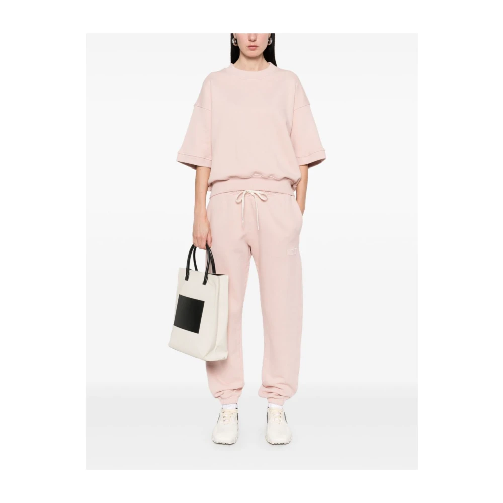 Autry Roze Geribbelde T-shirts en Polo's Pink Dames
