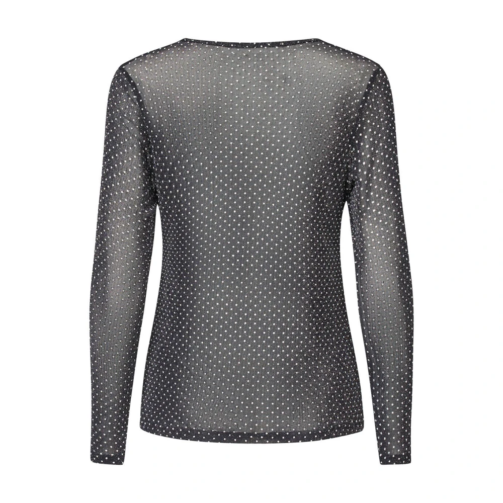 Sisters Point Elegante Blouse met Lange Mouwen Black Dames