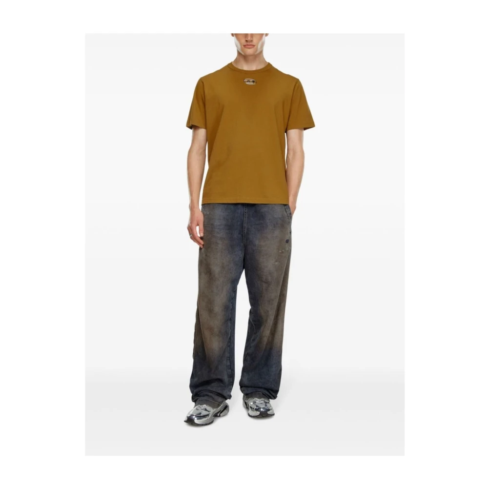 Diesel T-Shirts T-Just-Od 5Ev Brown Heren