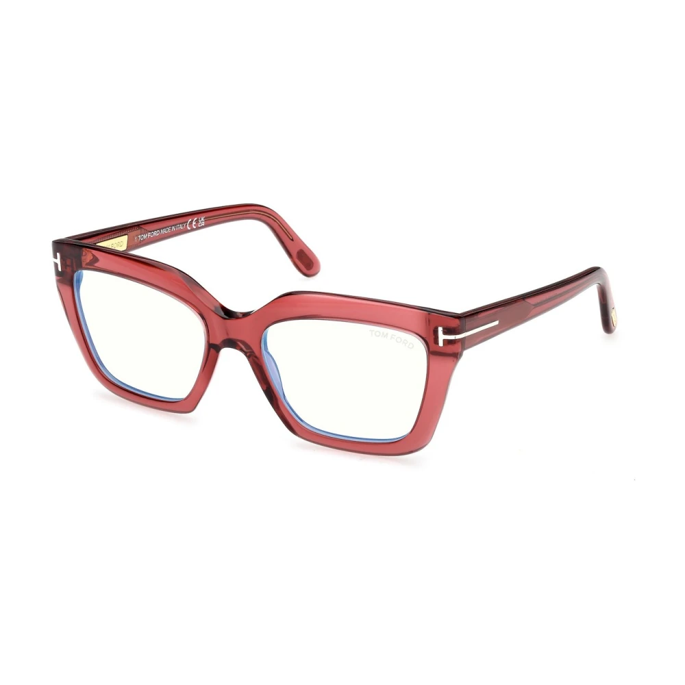 Tom Ford Red Glasses, Female, 53 Mm, Ft6093b 069 Eyeglasses
