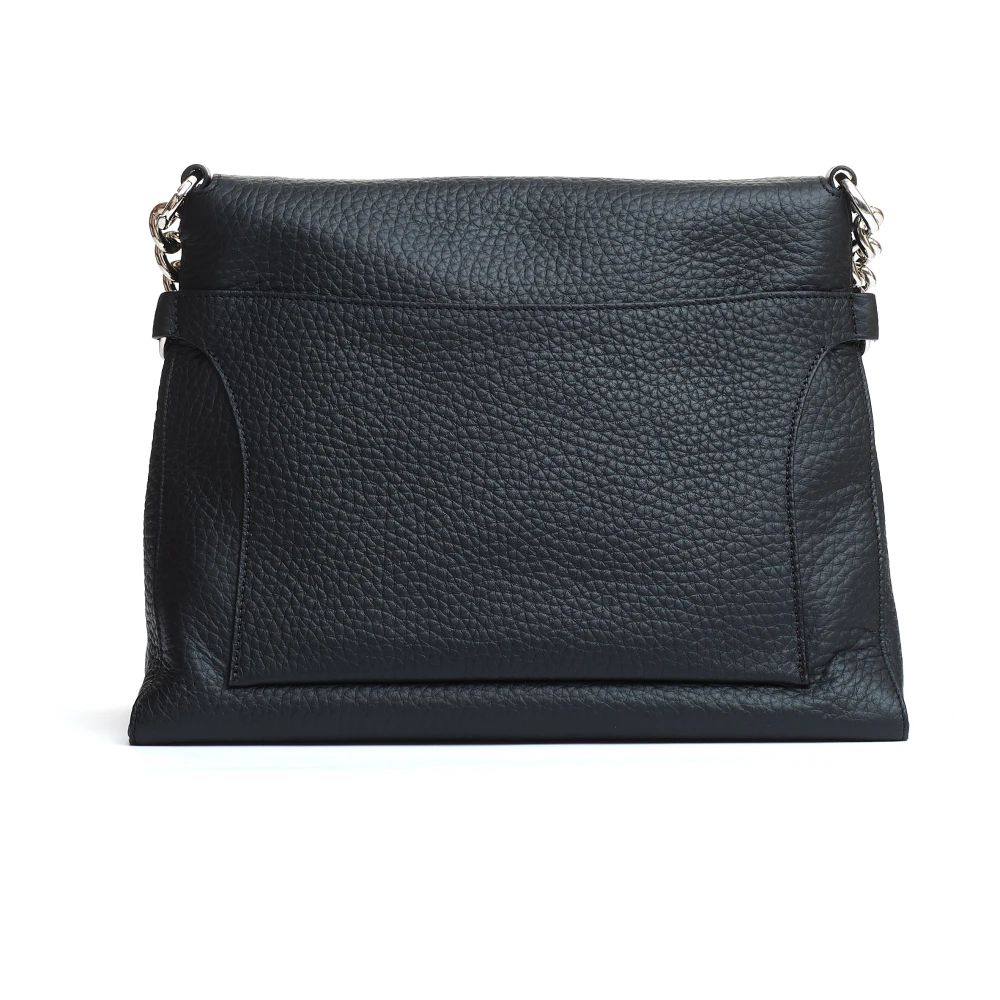 Orciani Stijlvolle Zwarte Ketting Handtas Black Dames