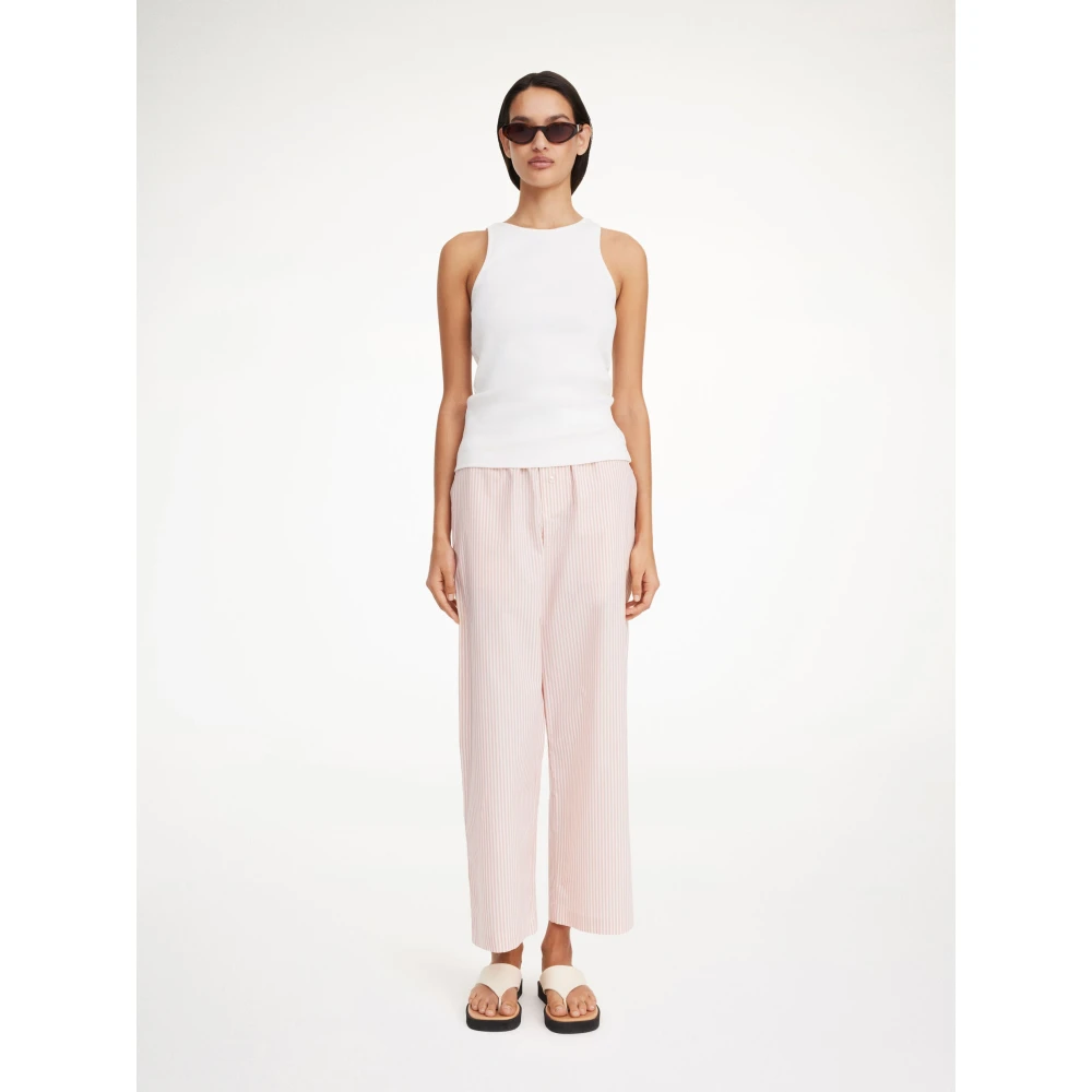 By Malene Birger Gestreepte Helsy Wijde Pijp Broek By Herenne Birger Pink Dames