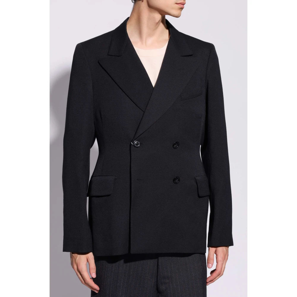 Maison Margiela Wollen blazer Black Heren
