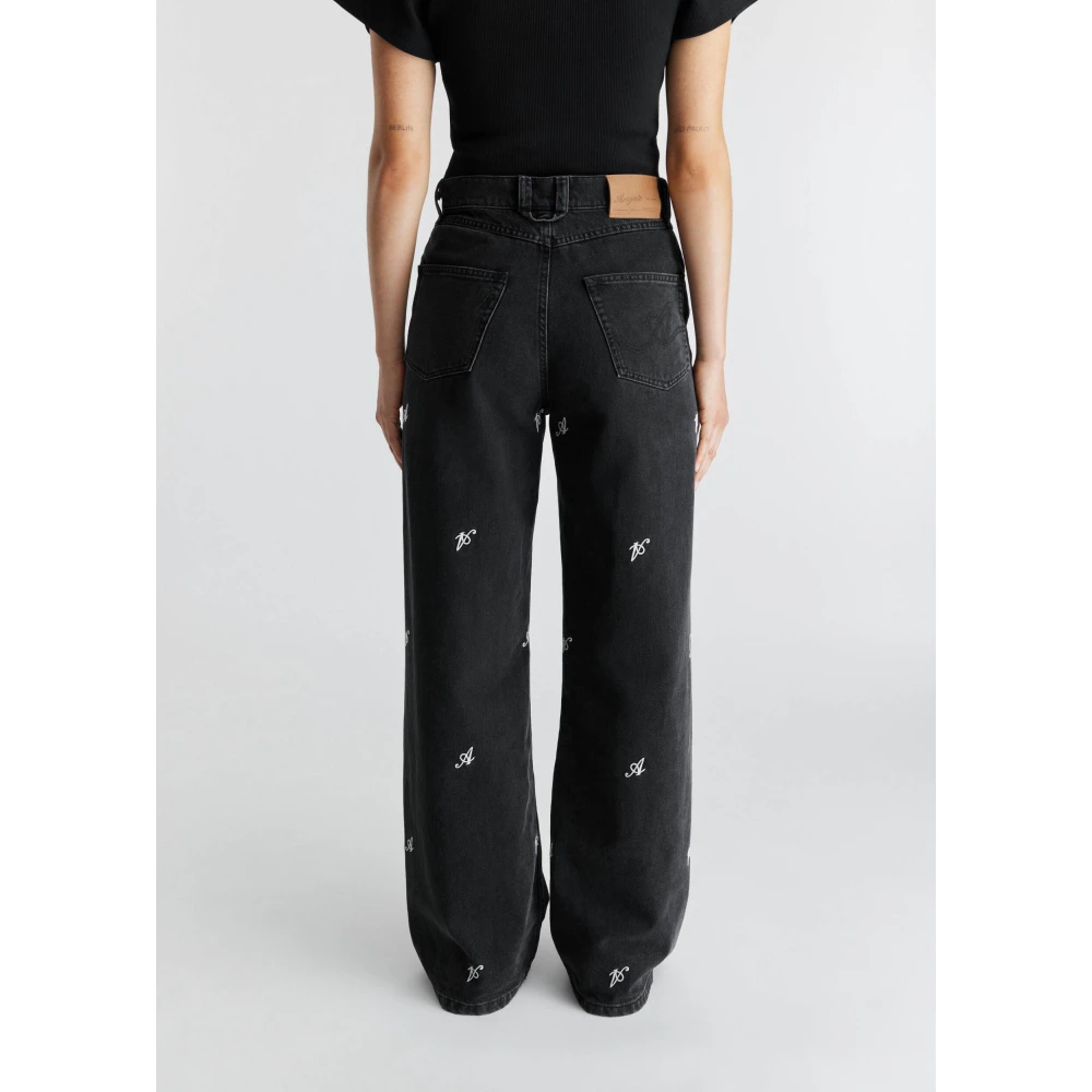Axel Arigato Clara Wide-Leg Jeans Black Dames