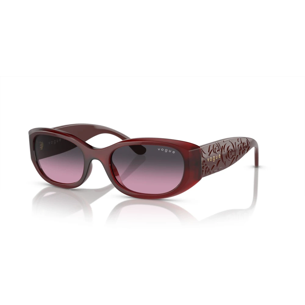 Vogue Women's Red Opal /Violet Grey Shaded Sunglasses - Sunglasses - 52 Mm - Accessories
