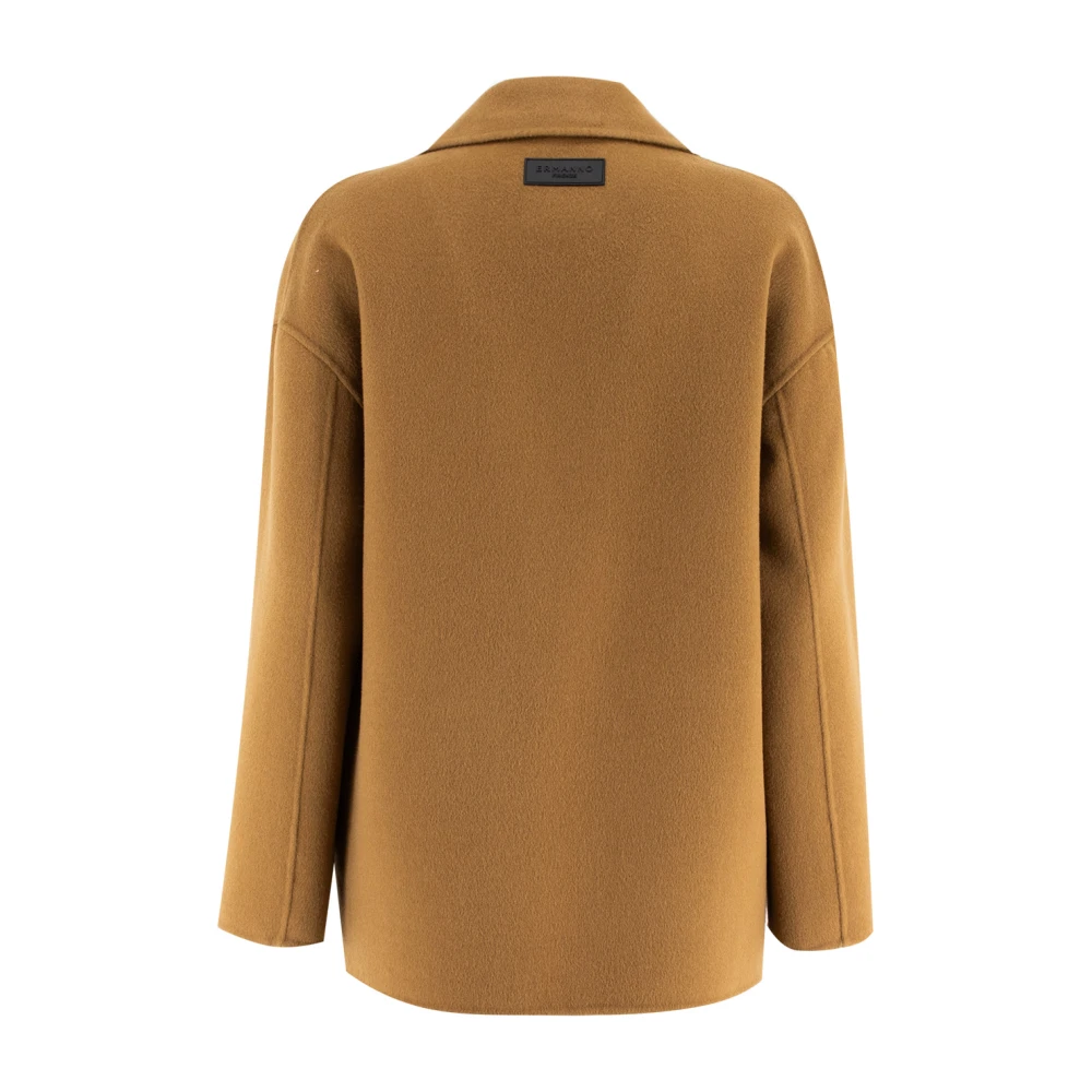 Ermanno Scervino Gouden Crest Blazer Brown Dames