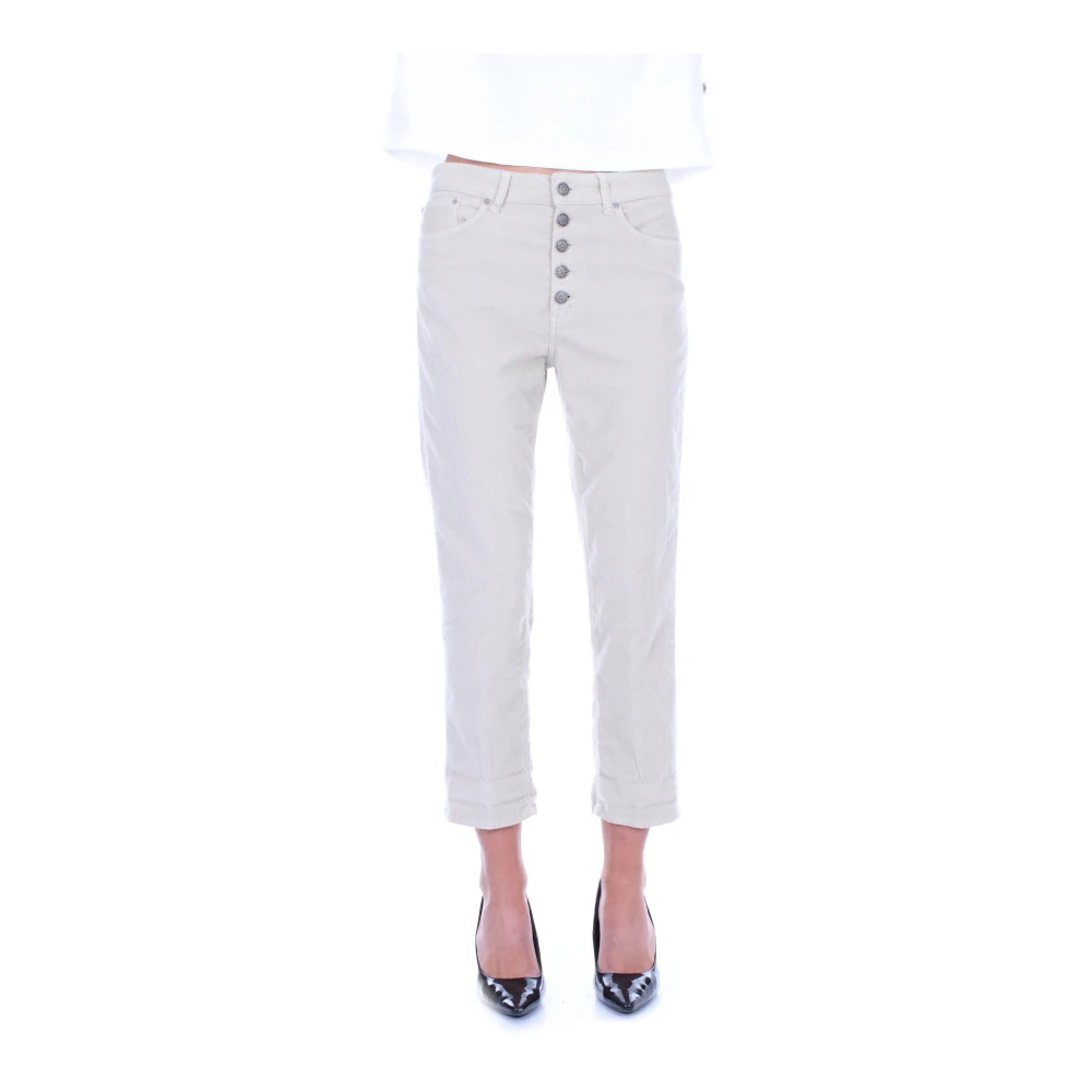 Dondup Grijze Broek met Zijlogo Gray Dames