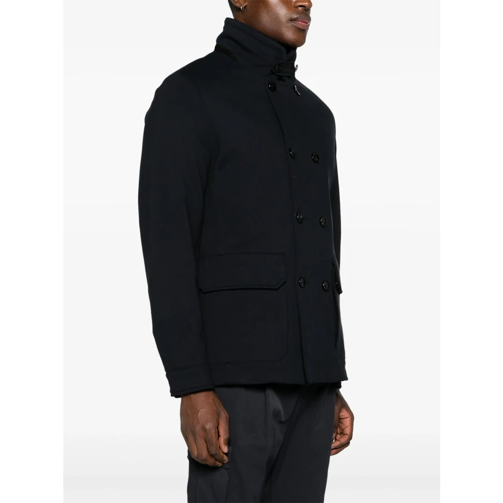 Moorer Dubbelbreasted donsjack Blue Heren