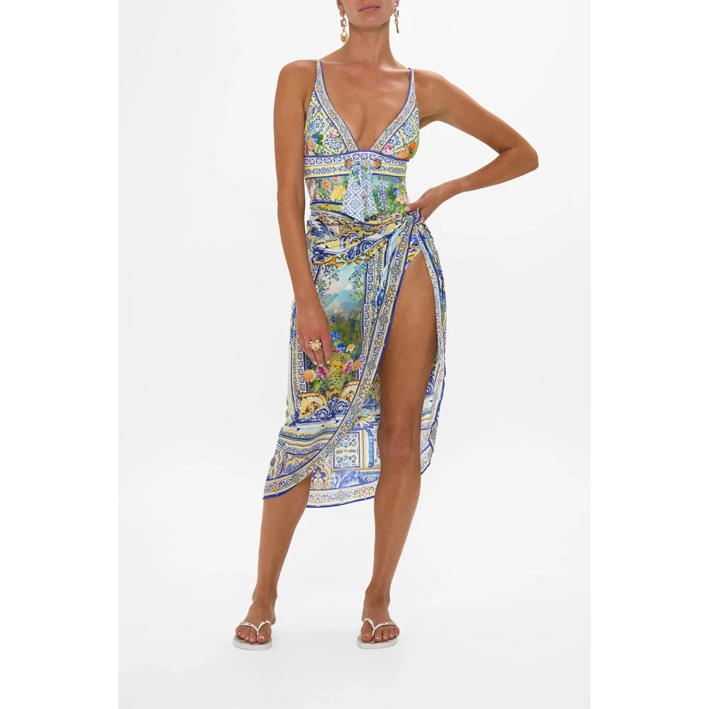 Camilla Eyelet Stropdas Eén Stuk Muur Wonderen Multicolor Dames