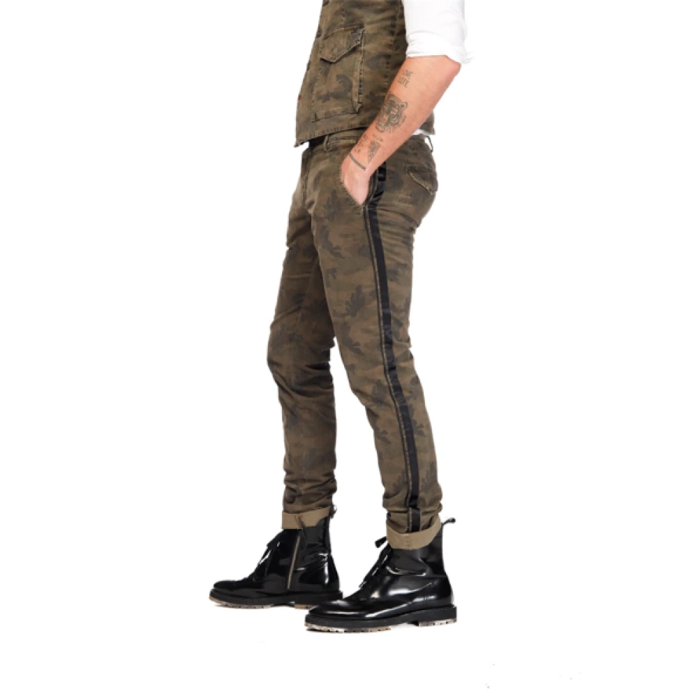 Mason's Slim-fit Trousers Green Heren