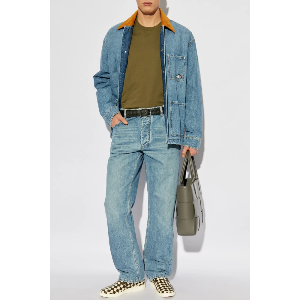 Bottega Veneta Gewatteerde spijkerjas Blue Heren