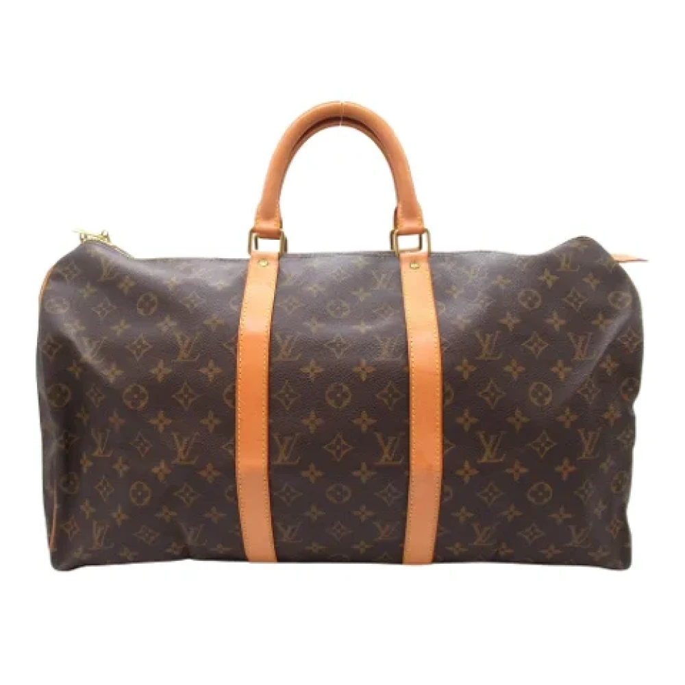 Louis Vuitton Vintage Pre-owned Canvas handvskor Brown, Dam