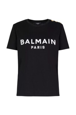 t-shirt-noir-avec-logo-col-rond-manches-courtes