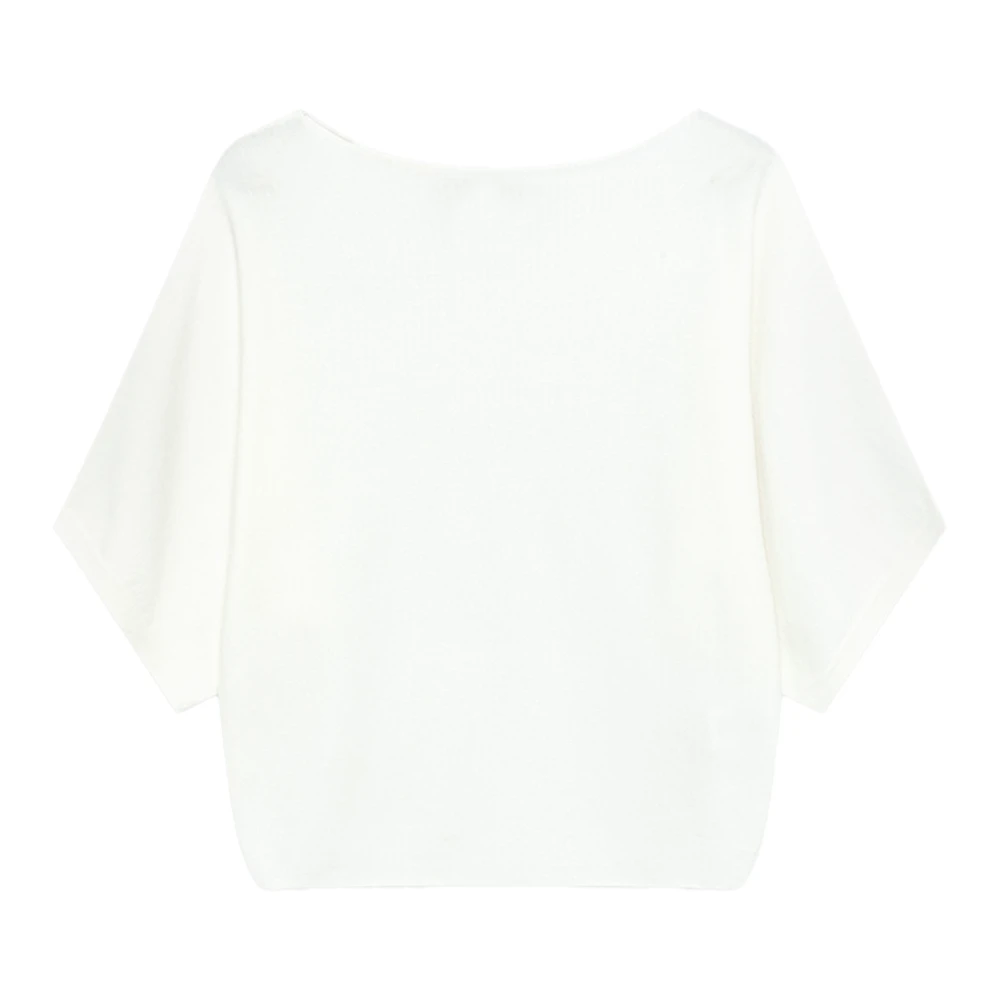 Alpha Studio Donna Beige - Top Con Scollo A Barca - Tops - L
