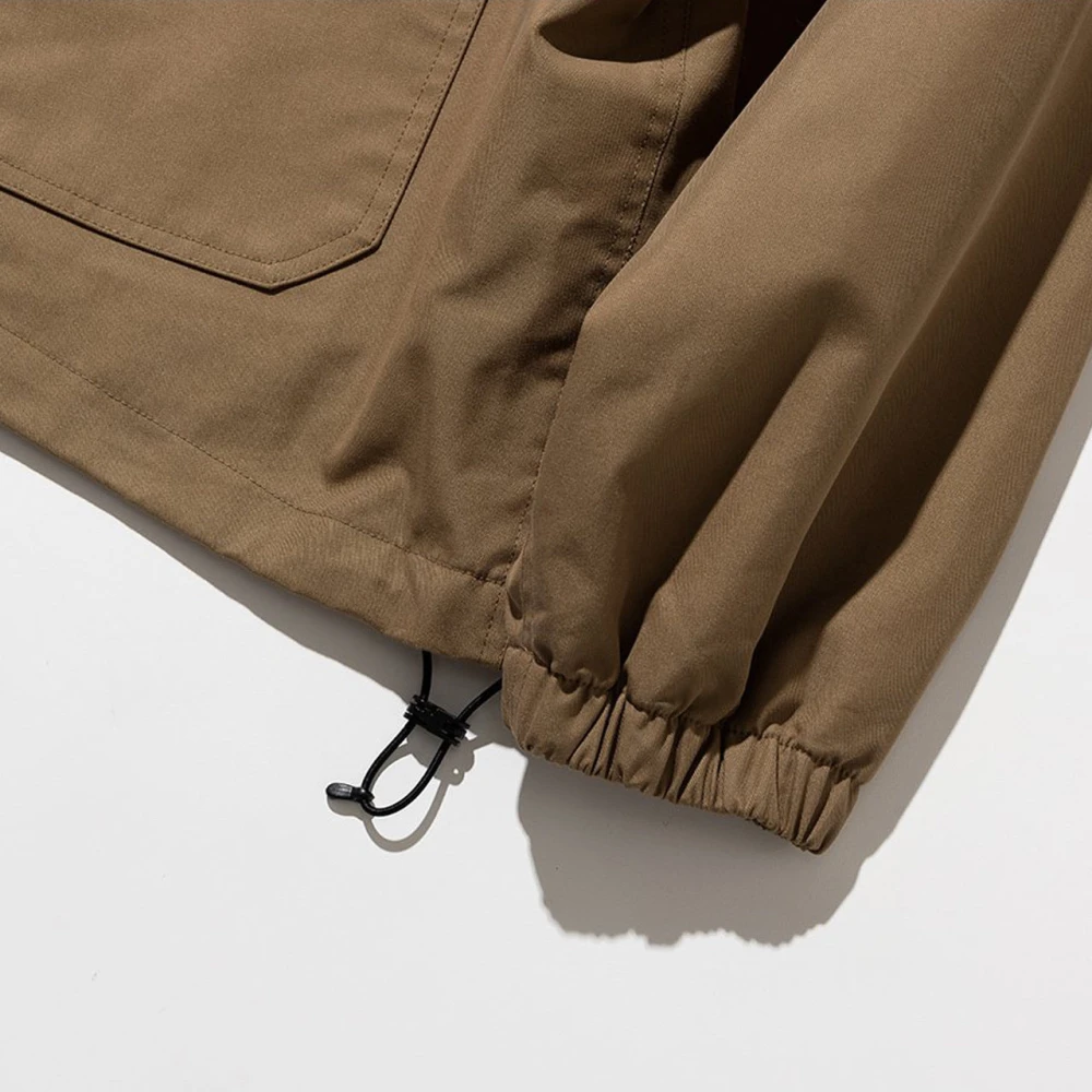 Uniform Bridge Bruine Smock Anorak Jas Beige Heren