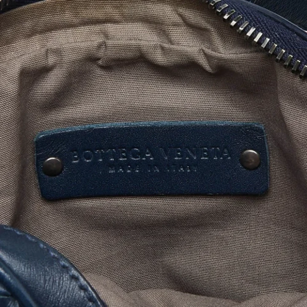 Bottega Veneta Vintage Pre-owned Leather shoulder-bags Blue Heren