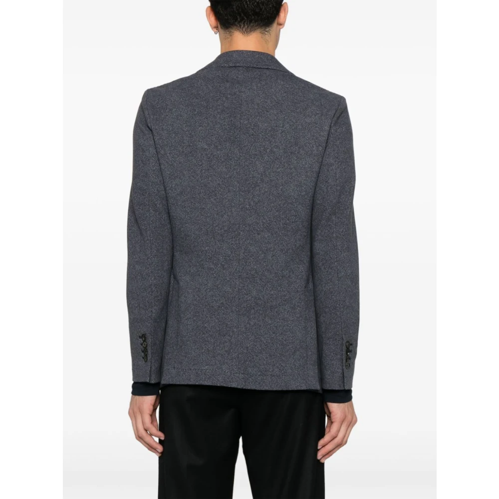 Circolo 1901 Blauwe Twill Weefsel Single-Breasted Jas Blue Heren