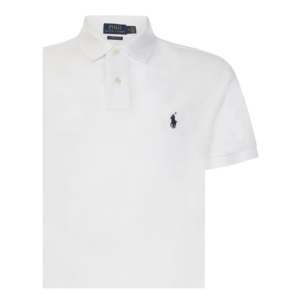Polo Ralph Lauren Witte Polo Shirt met Pony Borduursel White Heren