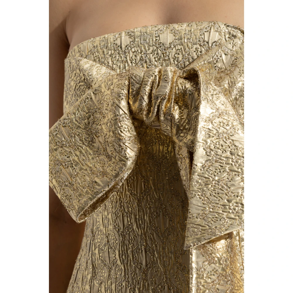 Dsquared2 Korte jurk met blote schouders Yellow Dames