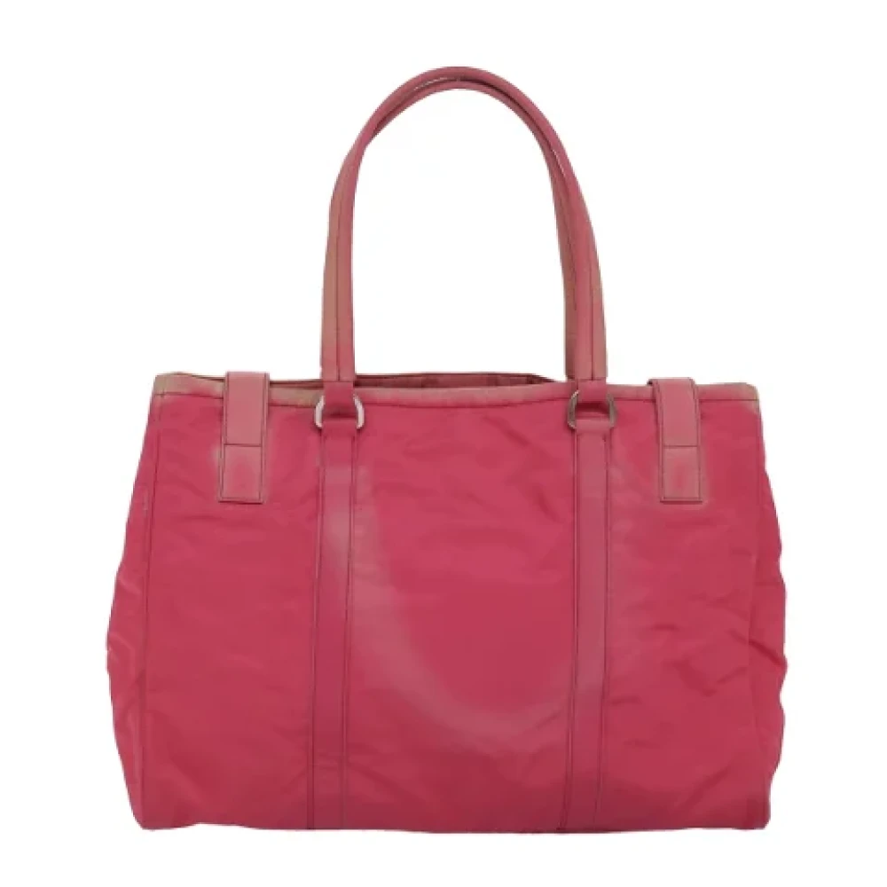 Prada Vintage Pre-owned Nylon totes Pink Dames