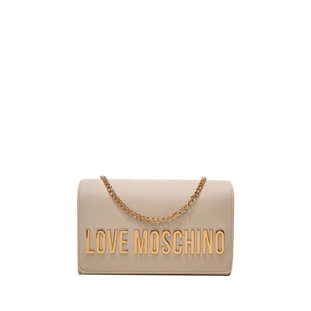 Moschino Ivoor Schoudertas Beige Dames