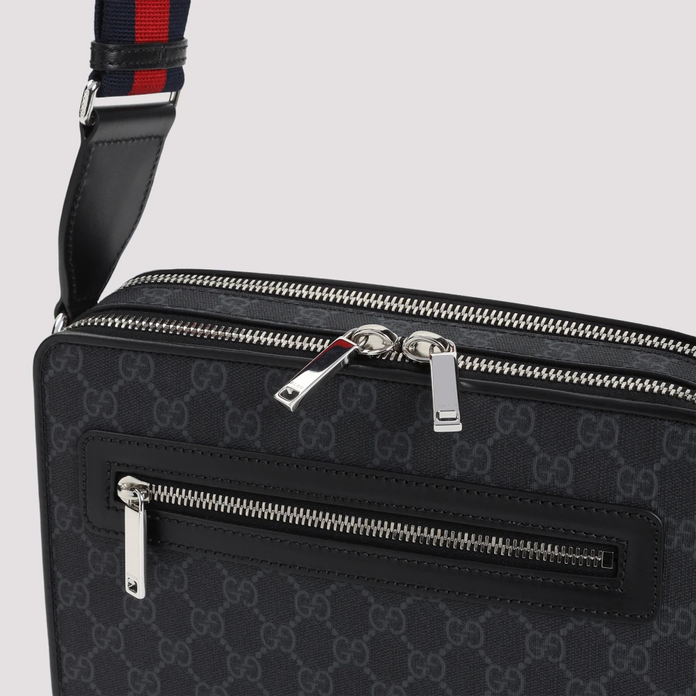 Gucci Medium GG Crossbody Tas Black Heren