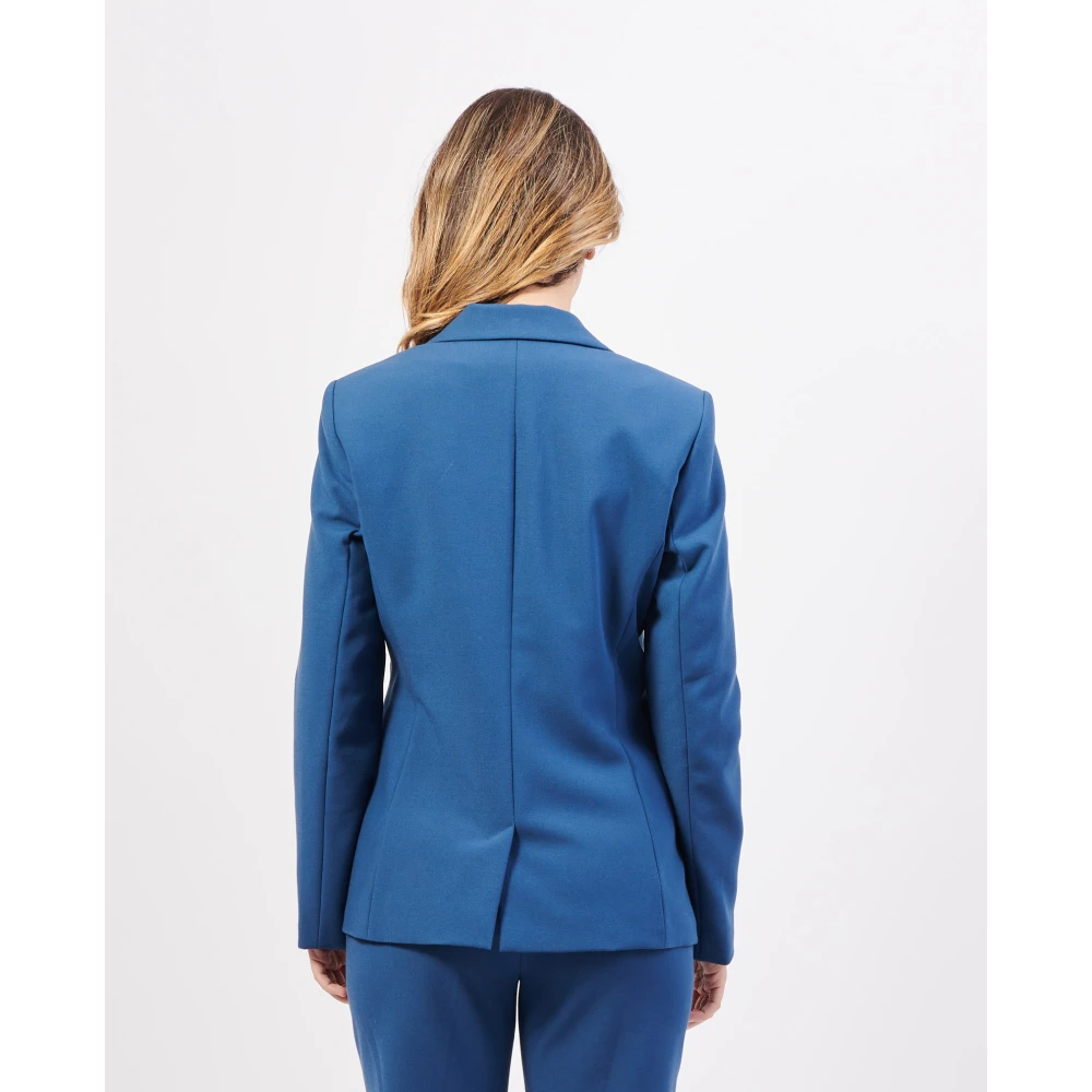 Gerry Weber Blauwe jas met 1 knoop Blue Dames