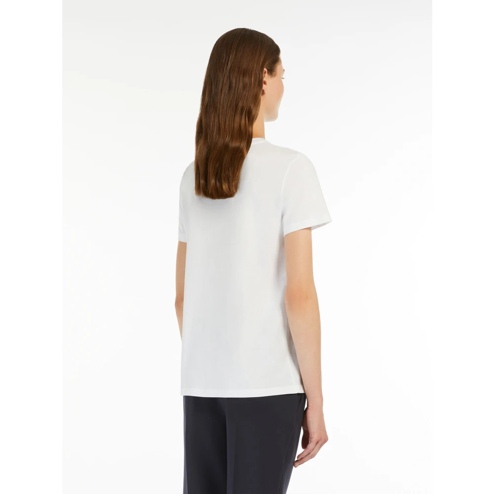 Max Mara Optisch Wit Papaya Stijlvolle Top White Dames