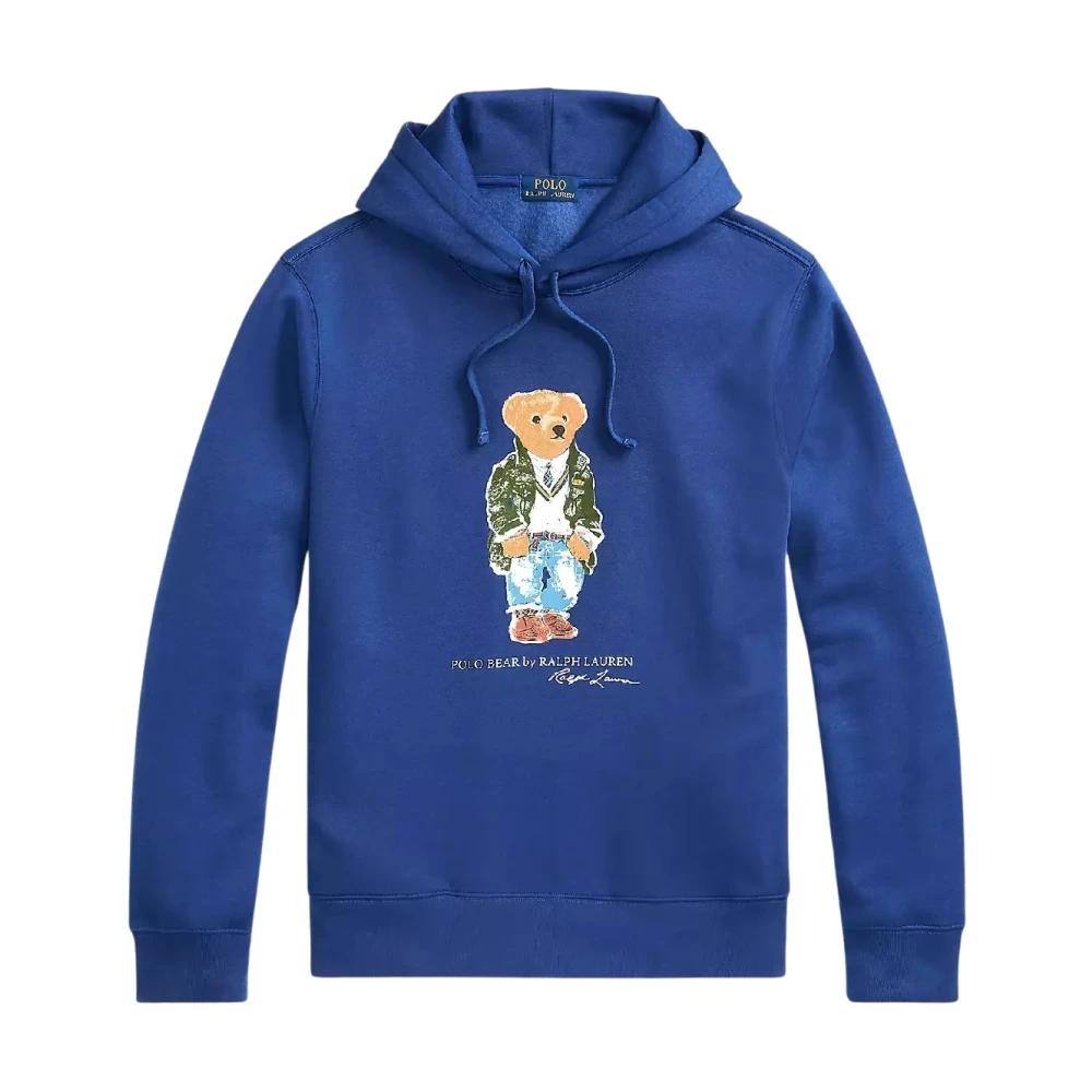 Ralph Lauren Blauwe hoodie met teddybeer Polo Blue Heren