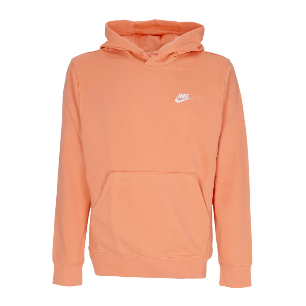 Nike Lättviktig Club Hoodie Orange, Herr