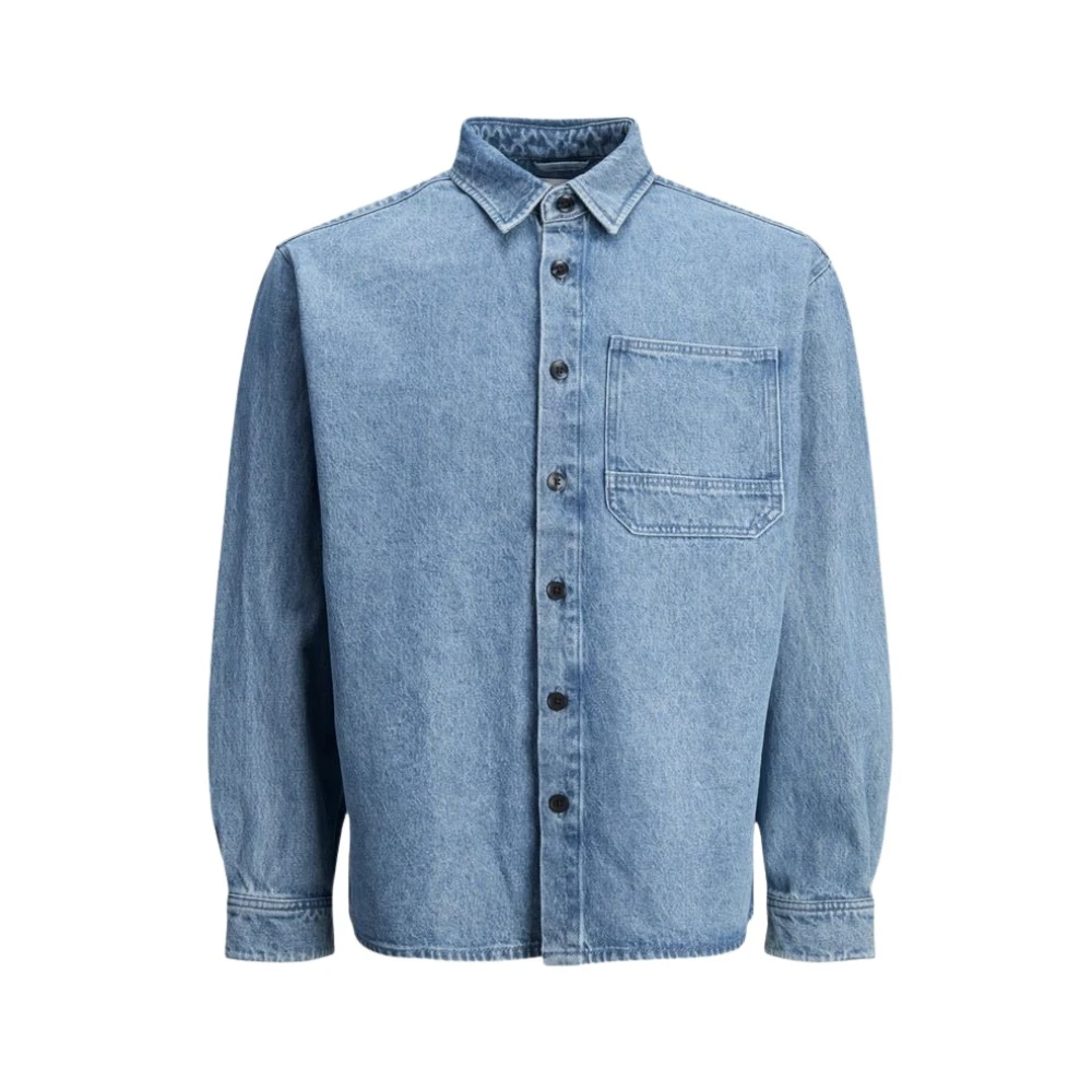 Jack & Jones Men's Blue Jjinolan Shirt - Denim Shirts - Xl- Shirts