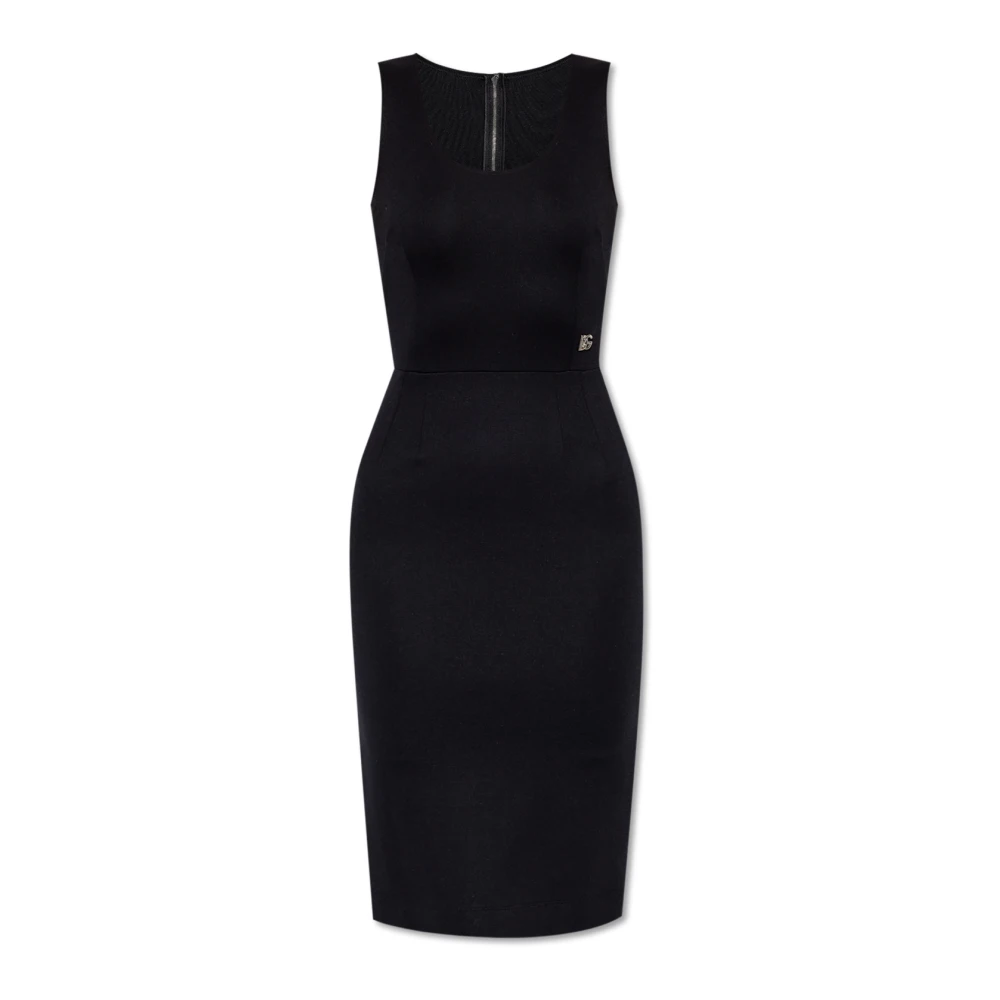 Dolce & Gabbana Vrouw Zwart Kleedjes Dames, S, Mouwloze Jurk