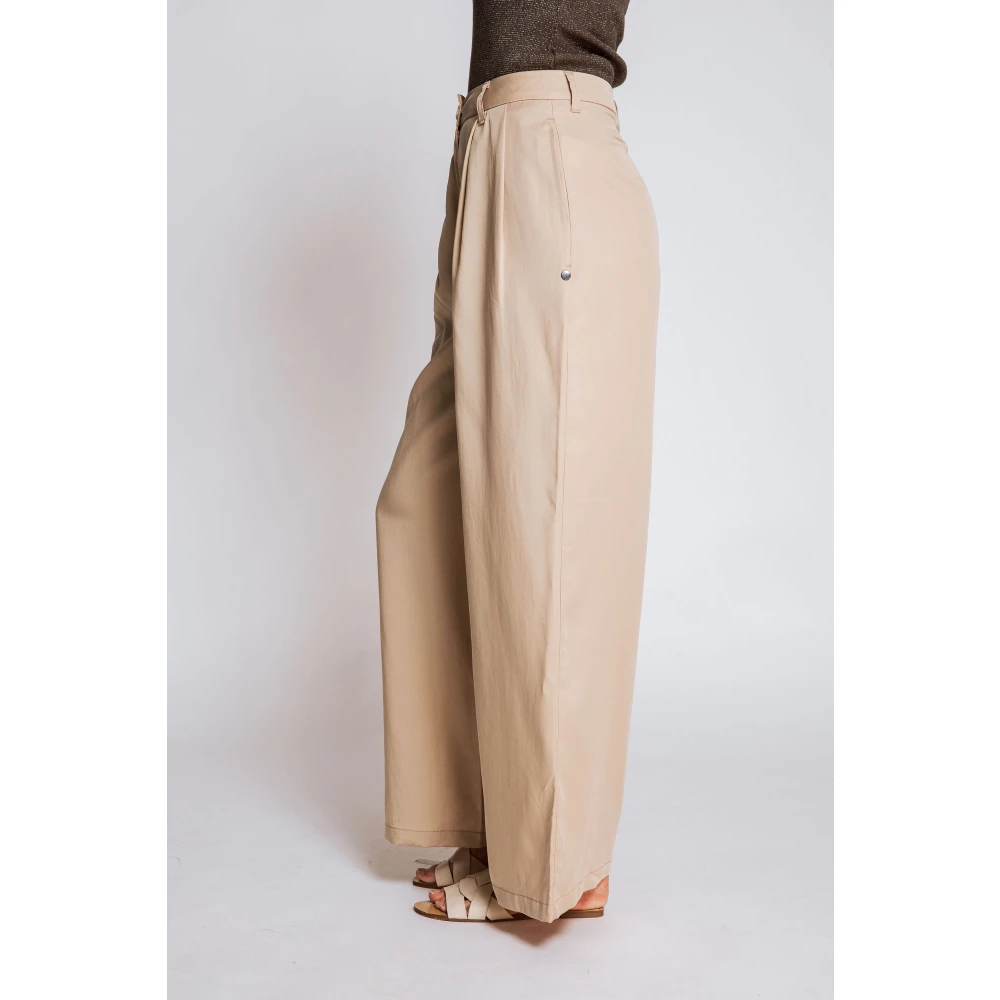 Zhrill Stoffen Broek Beige Dames