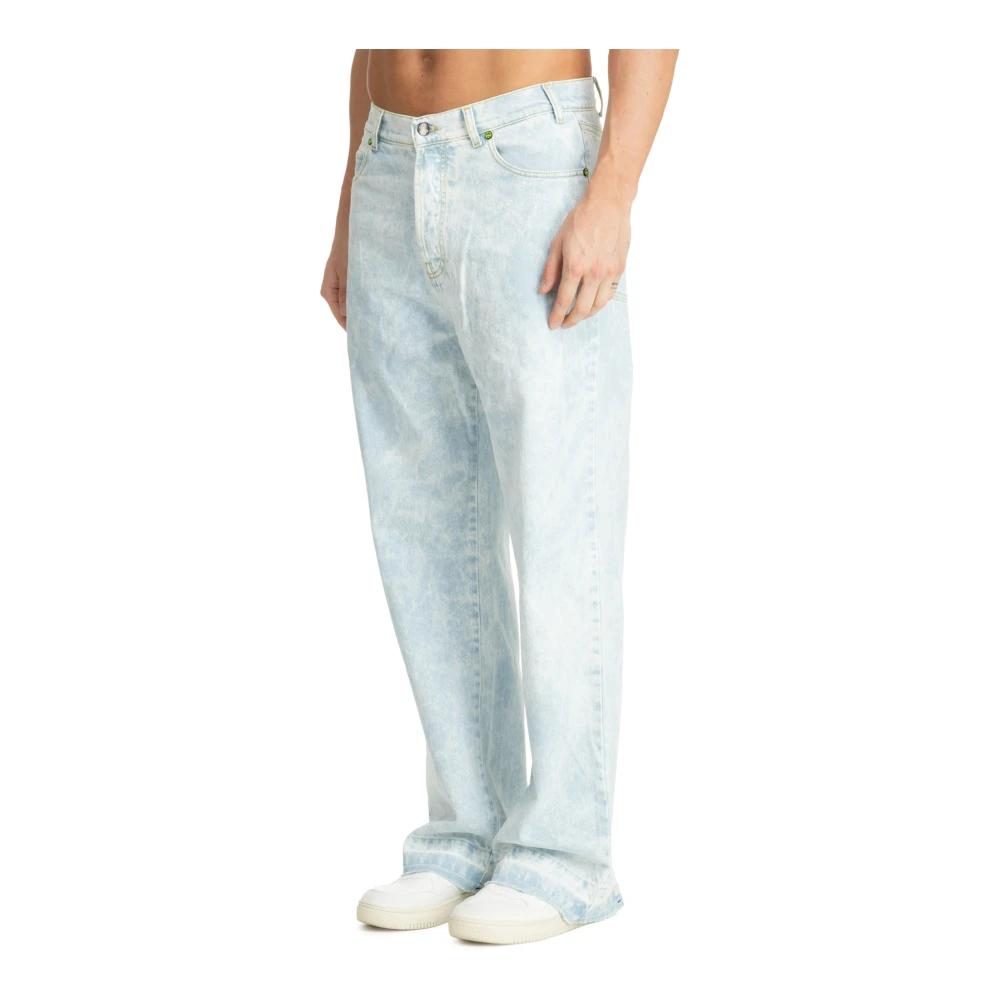 Barrow Straight Jeans met Logo en Meerdere Zakken Blue Heren