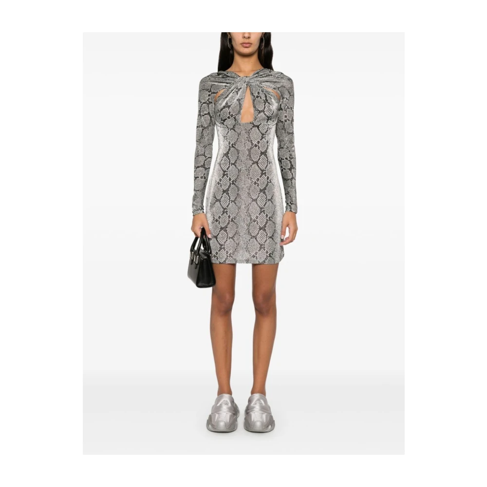 Coperni Slangenprint Cut-Out Jurk Multicolor Dames