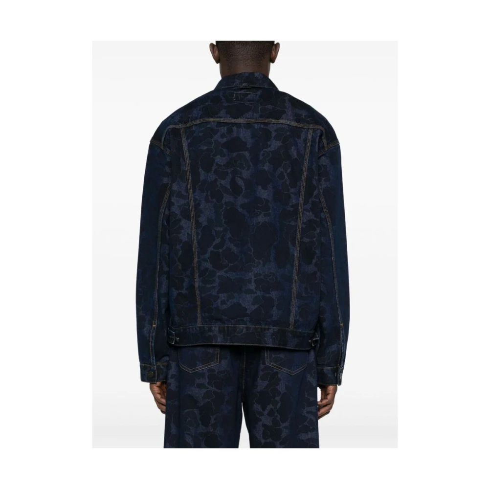 Carhartt WIP Indigo Camo Denim Jack Blue Heren