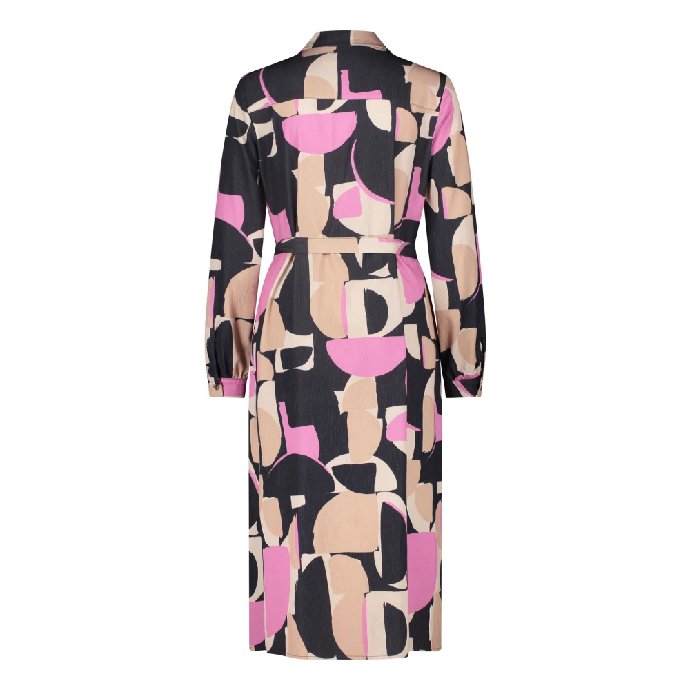 Betty & Co Casual Jurk met Kraag Multicolor Dames