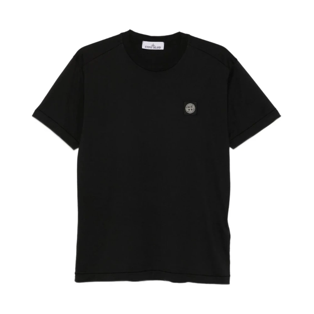 Stone Island Logo Cotton T-Shirt - Bild 3