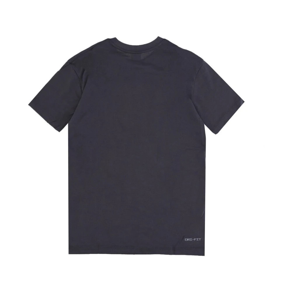 Nike T-shirt met korte mouwen en ronde hals Gray Heren