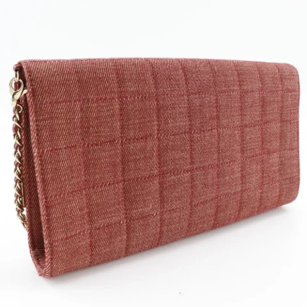 Chanel Vintage Pre-owned Canvas chanel-bags Red Dames