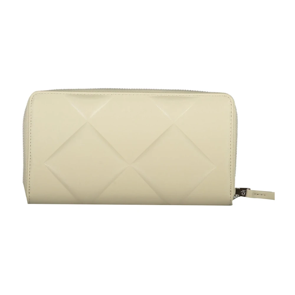 Calvin Klein Beige Damesportemonnee Rfid Rits Logo Beige Dames