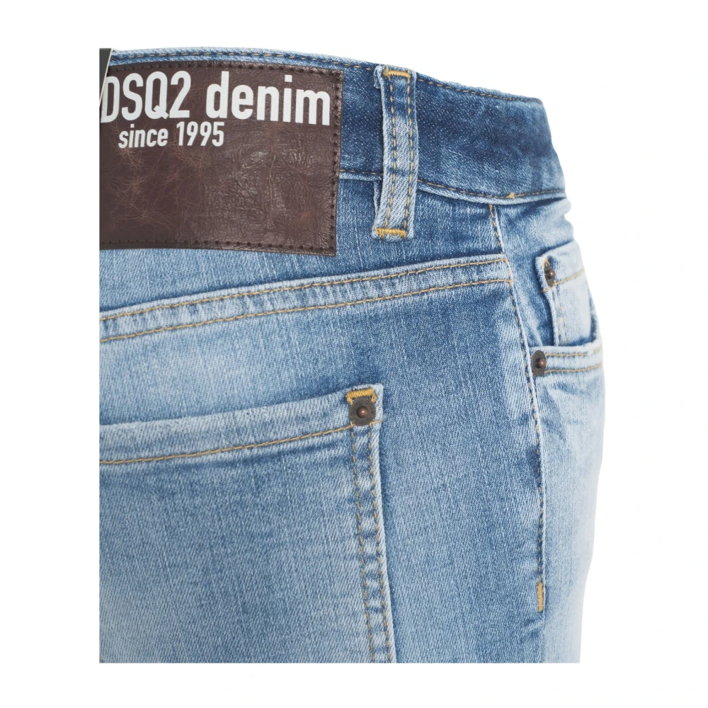 Dsquared2 Blauwe Skinny Jeans Verhoog Garderobe Stijl Blue Dames