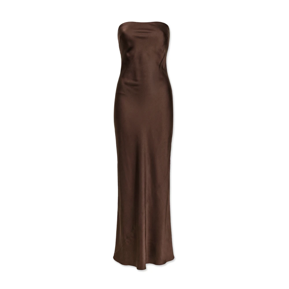 Forte Forte Women's Brown Gowns, 2XS, Envers Satin Dress