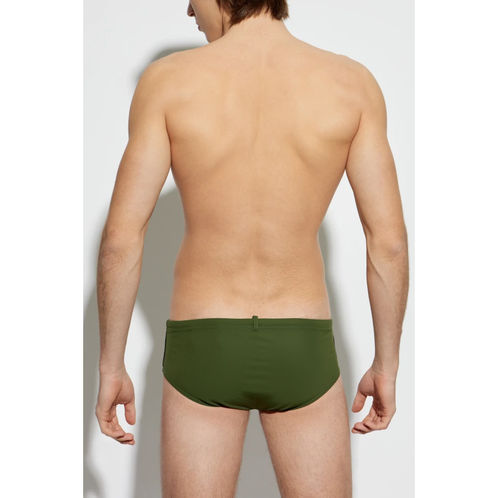 Dsquared2 Zwembroek met logo Green Heren