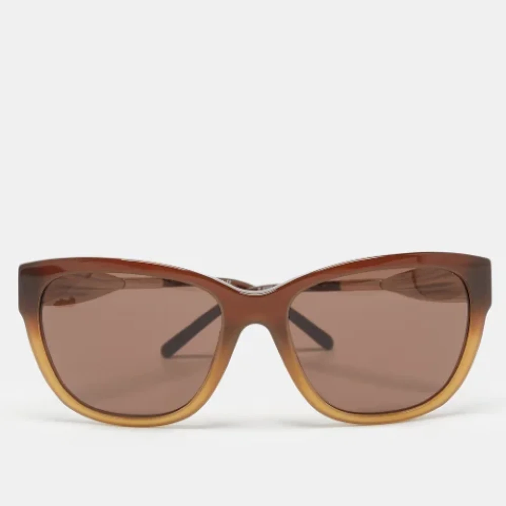 Burberry Vintage Pre-owned Acetate sunglasses Brown Dames