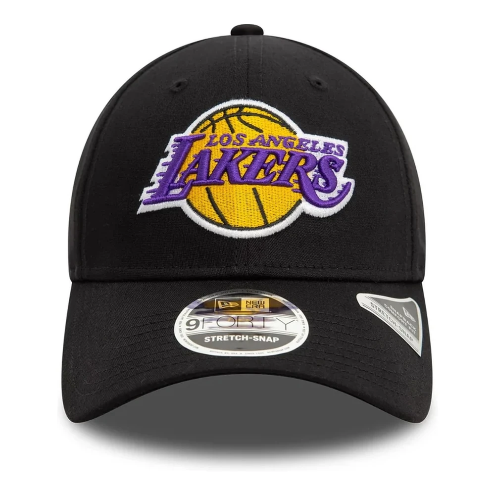 new era Zwarte Lakers Stretch Snap Cap Black Heren