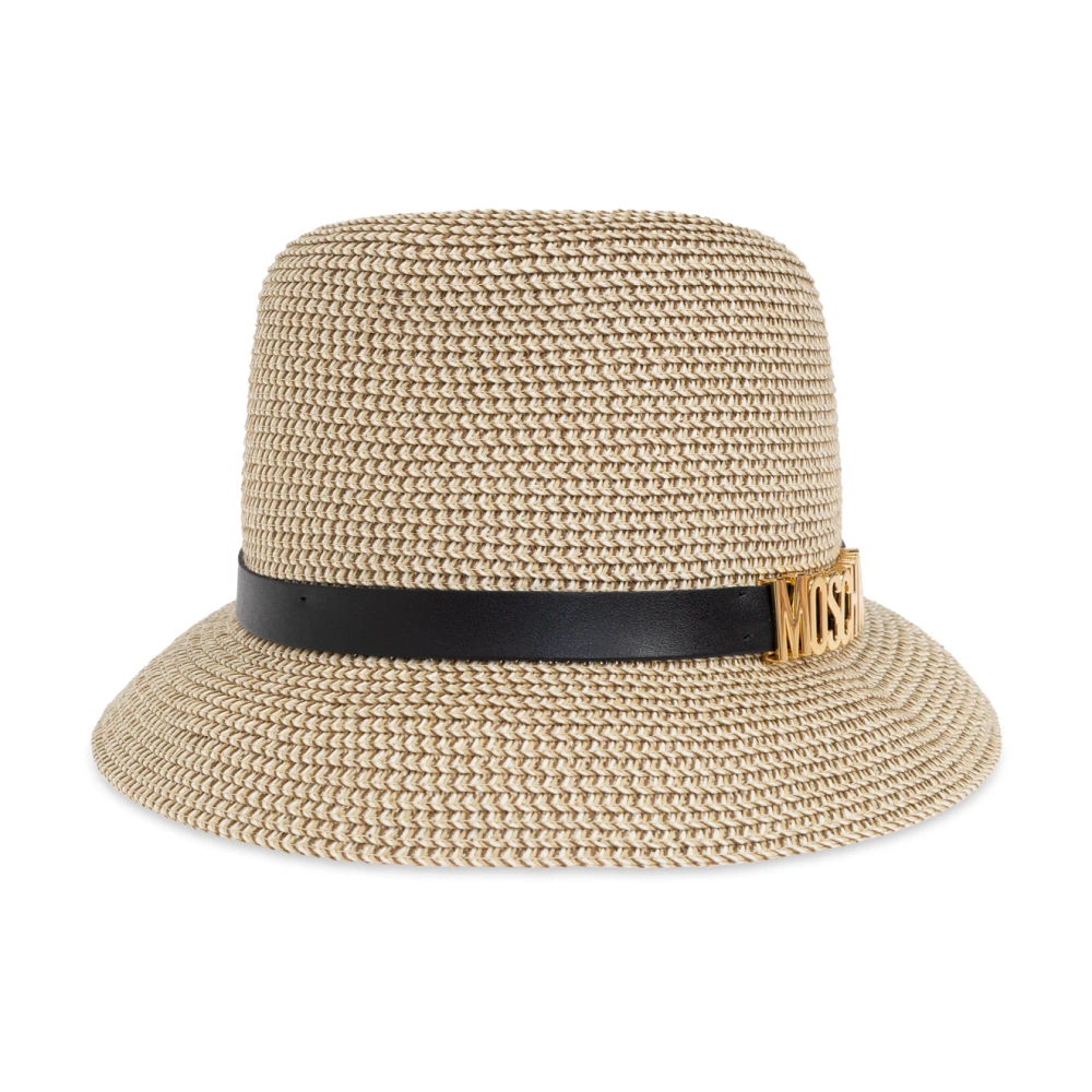 Moschino Hoed met logo Beige Unisex
