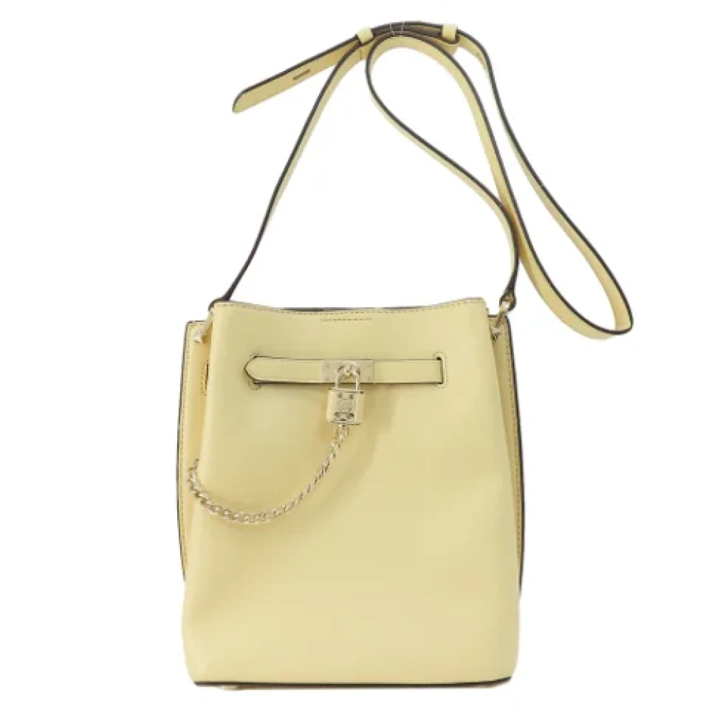 Michael Kors Pre-owned Leather shoulder-bags Beige Dames