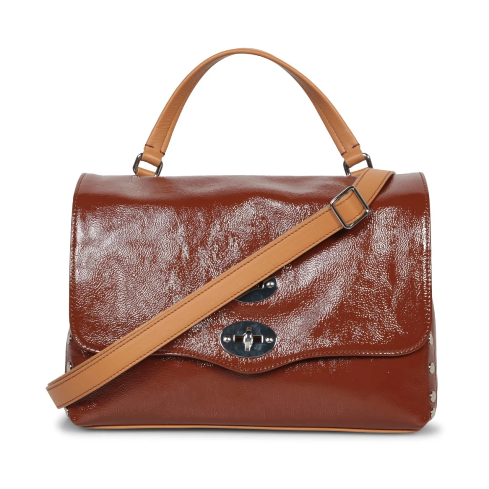 Zanellato Naxos Leren Postina Tas Brown Dames